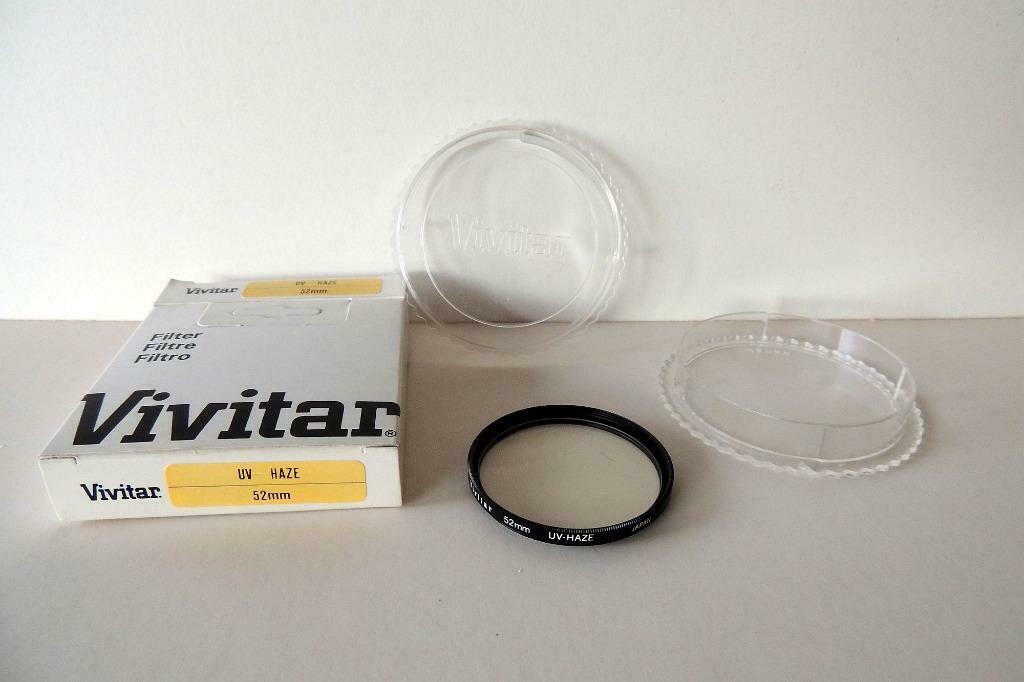 UV-Hazefilter 52mm - Vivitar, Ophalen, Zo goed als nieuw, Beschermfilter, Overige merken