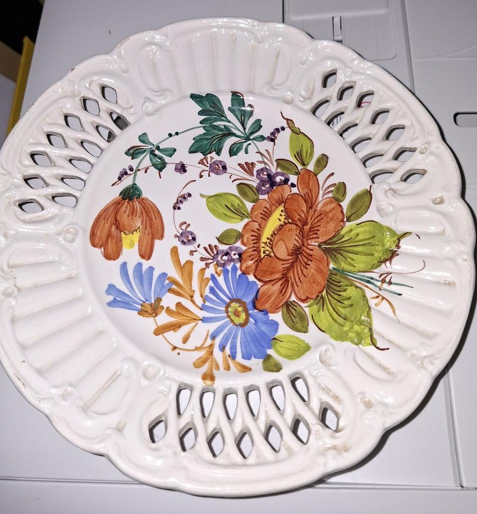 decoratief bord in Italiaans sierkeramiek, Ophalen of Verzenden