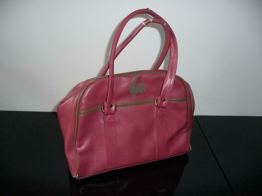 Vintage Le coq sportif tas, sporttas, Ophalen, Gebruikt, Roze, Handtas