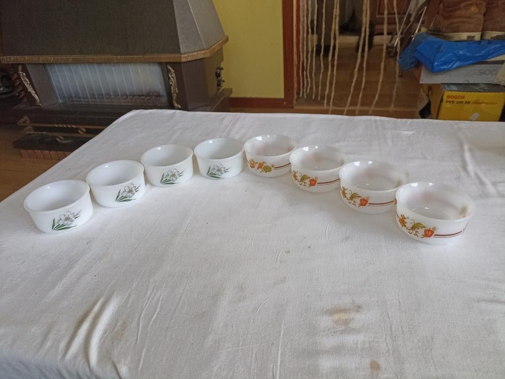 Petits raviers à dessert ou autres en arcopal