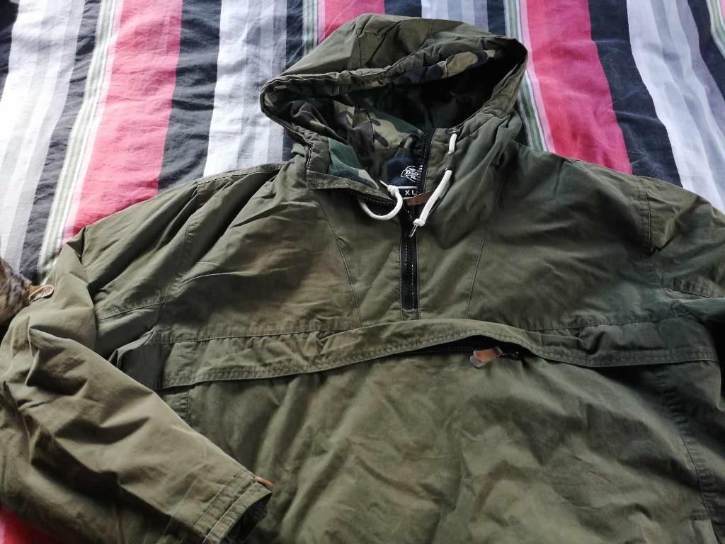 •	JAS MET KAP KAKI MERK DICKIES – MAAT XL •	DUUR IN AANKOOP, Ophalen of Verzenden, Gedragen, Maat 56/58 (XL), Dickies