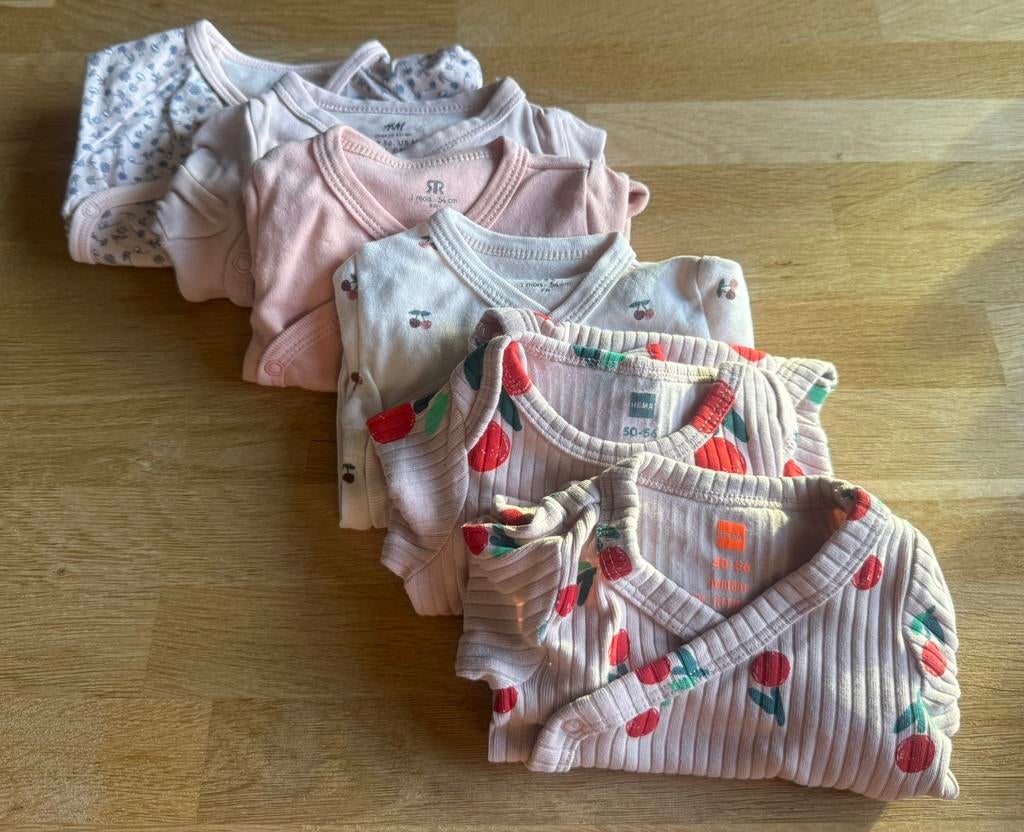 Baby body’s 50/56, Ophalen of Verzenden, Zo goed als nieuw, Meisje, Nacht- of Onderkleding