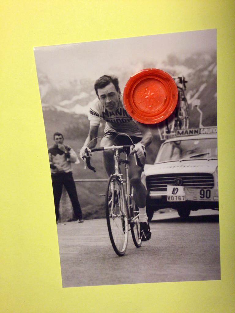 wielerkaart 1968  team mann  herman van springel, Verzenden, Zo goed als nieuw