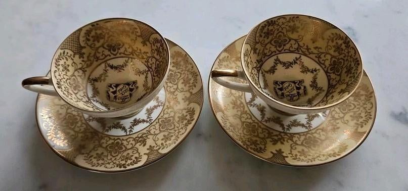 Tasses à thé ou à café Bavaria Alka en or 22 carats, Enlèvement