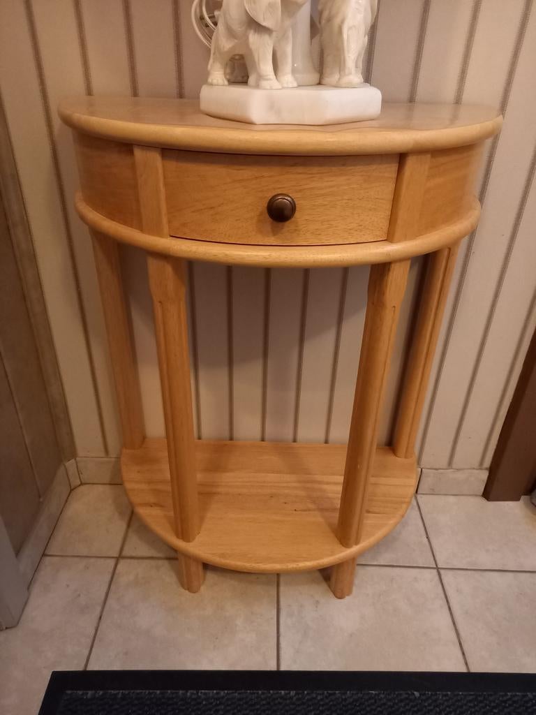 Bijzettafel halfrond, Ophalen