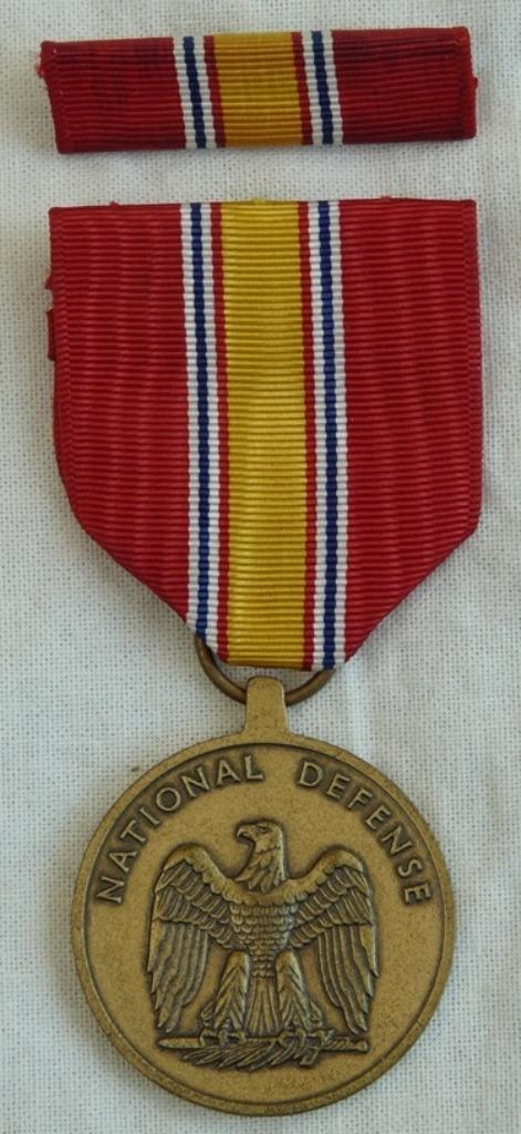 Medaille US Armed Forces, National Defense Service Medal.(1), Verzamelen, Ophalen of Verzenden, Landmacht, Lintje, Medaille of Wings
