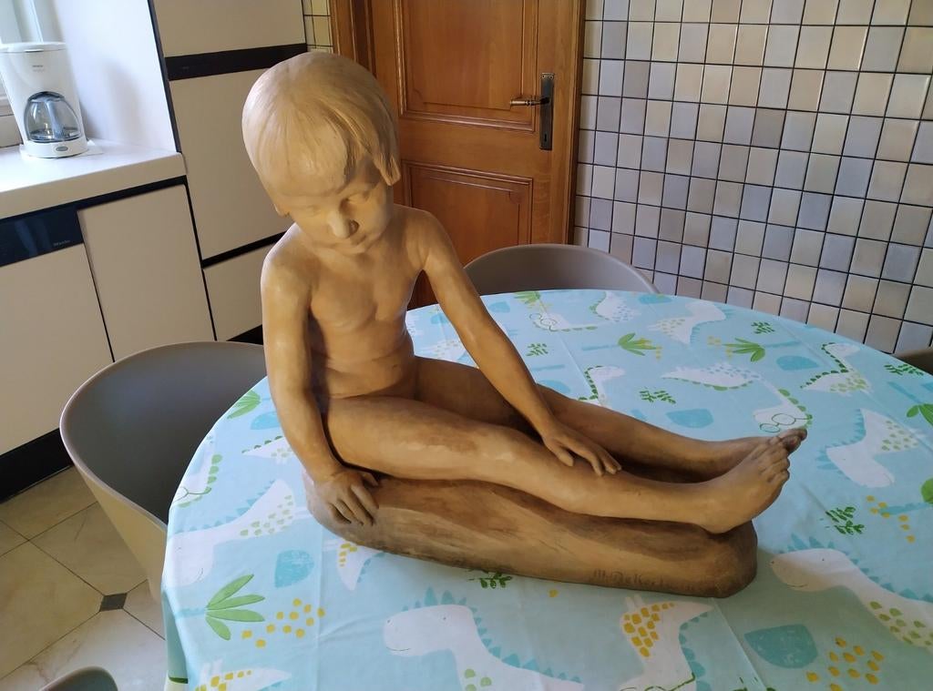 prachtige terracotta van Maurice de Korte, Antiek en Kunst, Kunst | Beelden en Houtsnijwerken, Ophalen