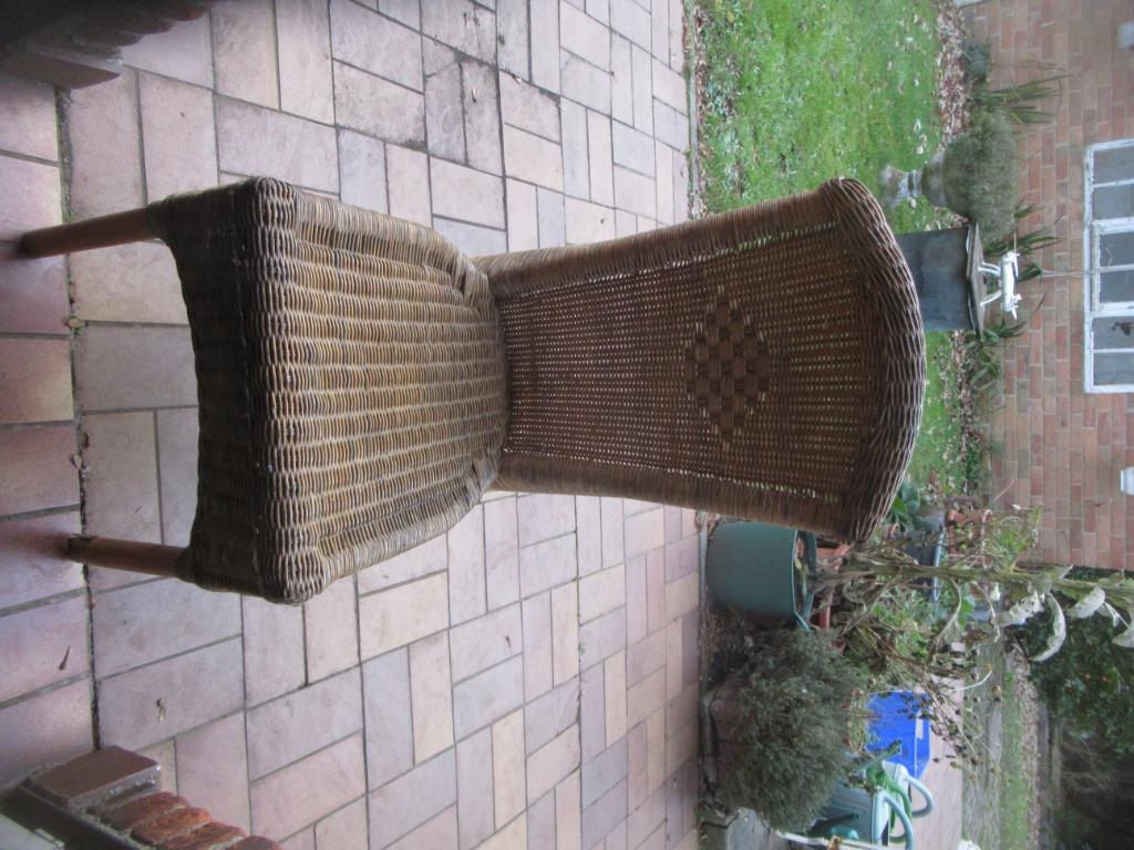rieten stoelen, Huis en Inrichting, Stoelen, Ophalen, Gebruikt, Bruin, Riet of Rotan