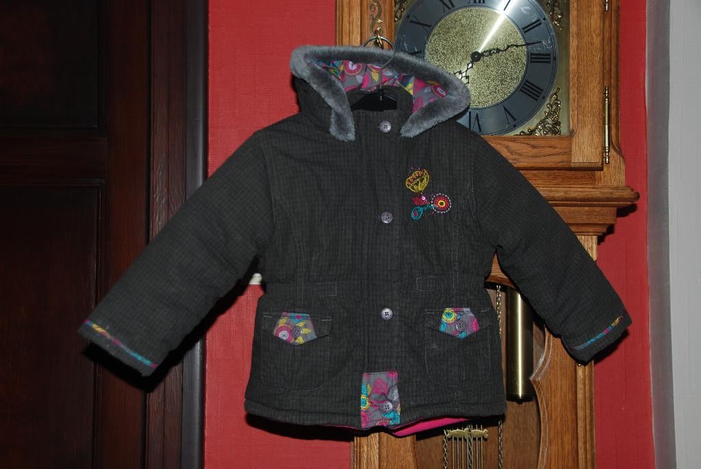 Veste Manteau Doudoune Parka "La Cie des Petits" gris T98cm, Enfants & Bébés, La Compagnie des Petits, Enlèvement ou Envoi, Comme neuf