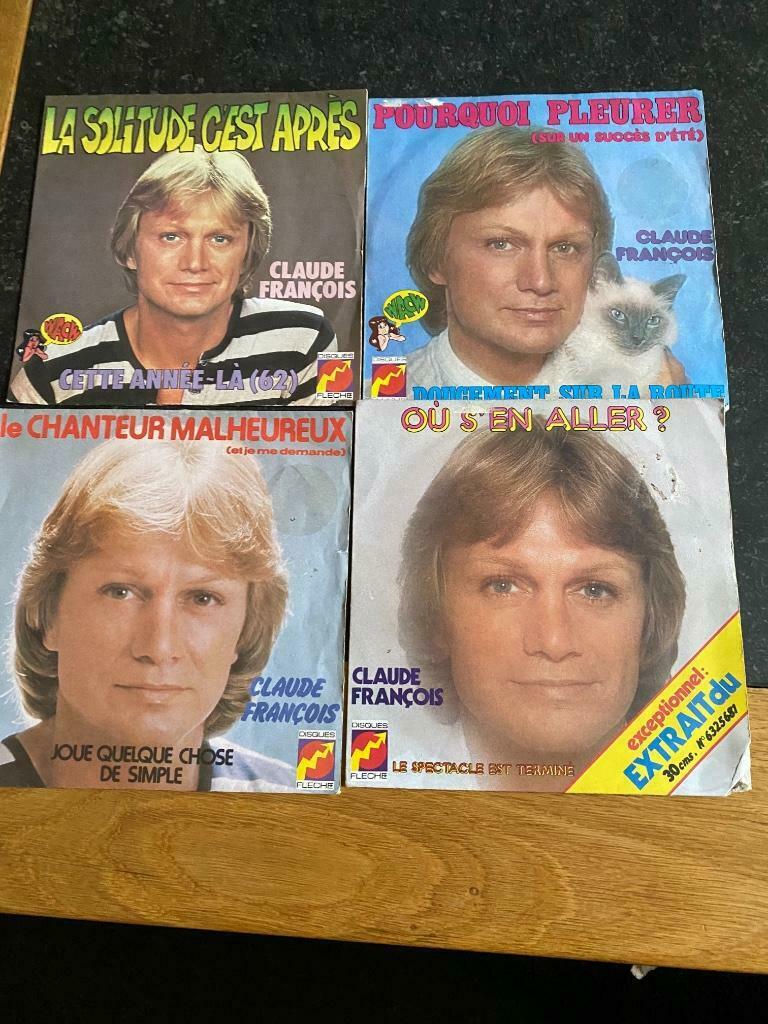 45T  - Claude François, CD & DVD, Enlèvement ou Envoi