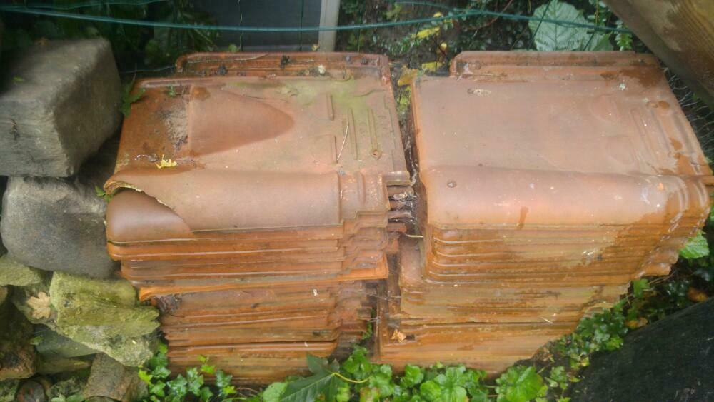 Lot de tuiles romaines ~ 50 pièces, Enlèvement, Comme neuf, Tuiles