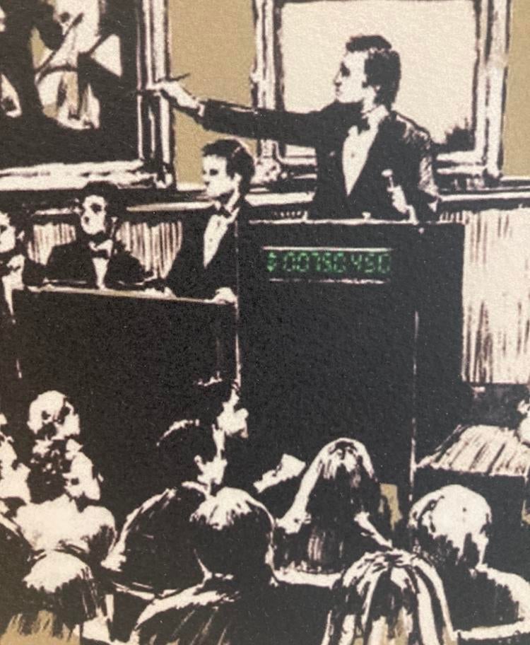 BANKSY: ingelijste en handgenummerde lithografie