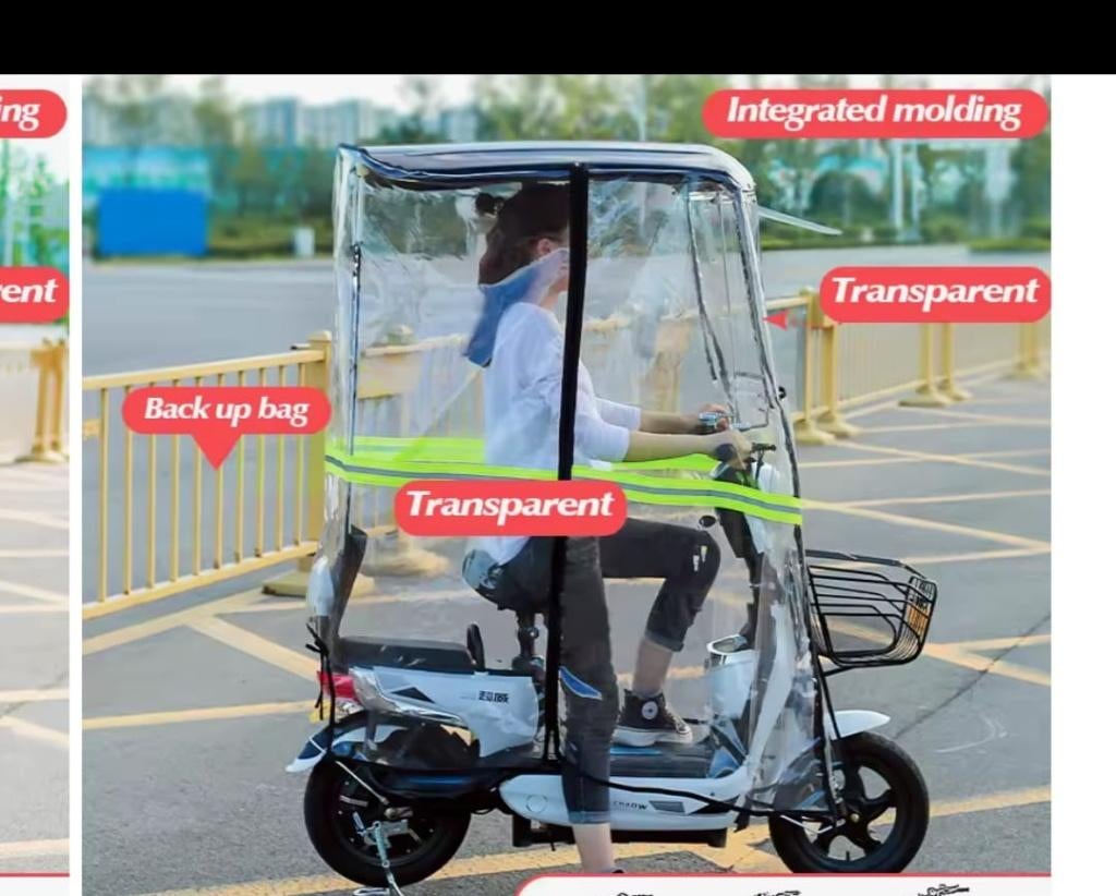 Scooter afdak scherm paraplu, Fietsen en Brommers, Brommers | Toebehoren, Ophalen, Nieuw, Overige typen, Overige merken