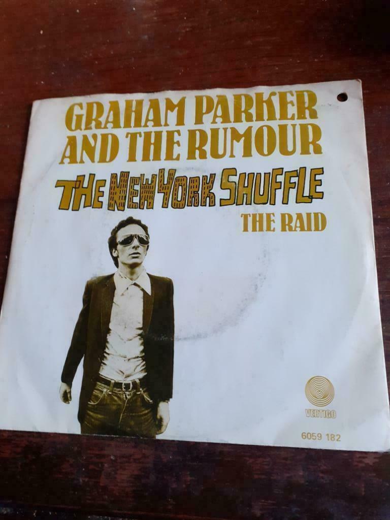 45T Graham Parker & Rumour : The New York shuffle, Ophalen of Verzenden