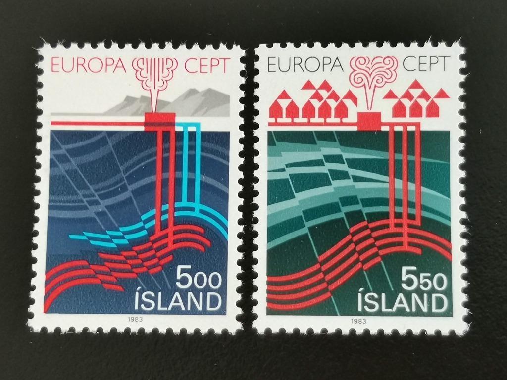 Ijsland 1983 - Europa CEPT - uitvindingen - geothermie **, Postzegels en Munten, Postzegels | Europa | Scandinavië, Ophalen of Verzenden