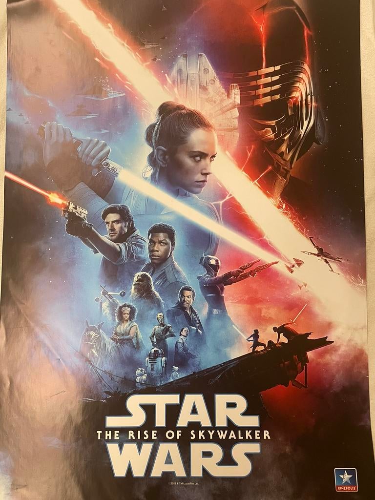 Star wars The Rise of Skywalker film poster, Verzamelen, Ophalen of Verzenden, Nieuw, Rechthoekig Staand, Film en Tv