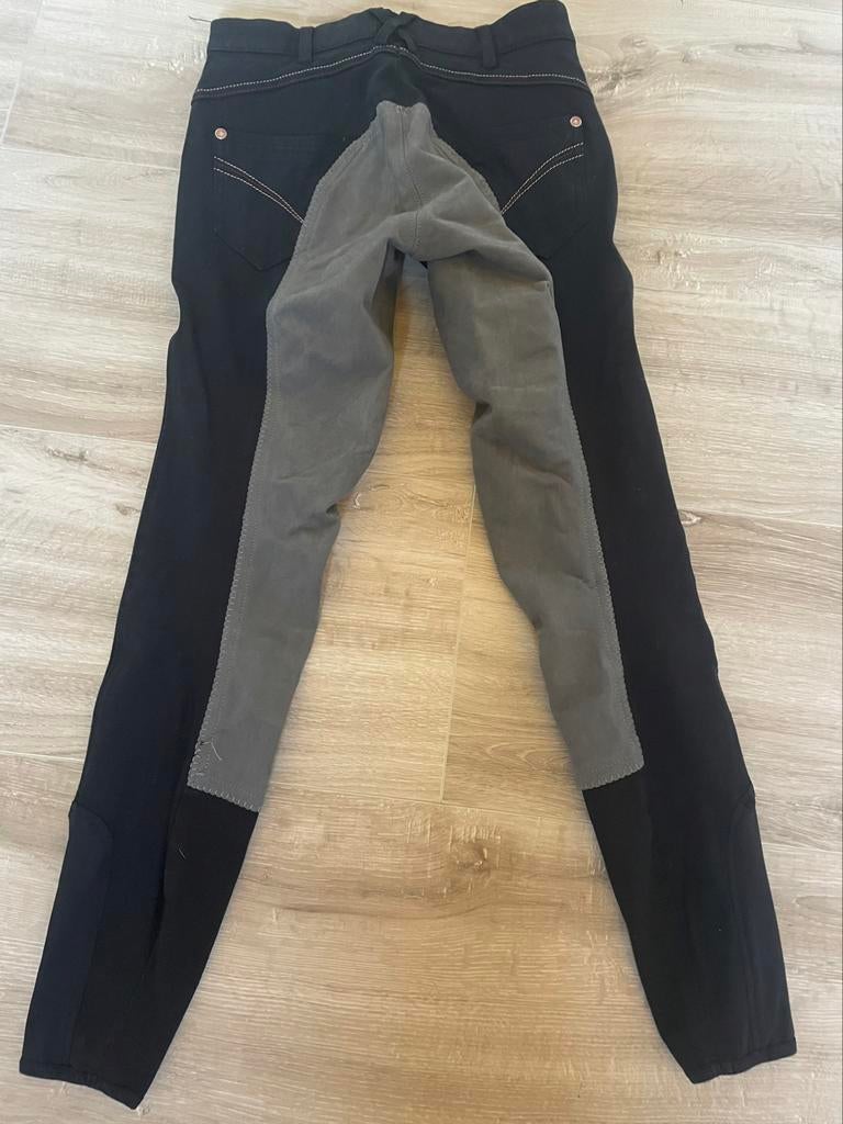 Rijbroek pikeur zwart grijs 158, Dieren en Toebehoren, Ophalen of Verzenden, Gebruikt, Kinderen, Onderkleding