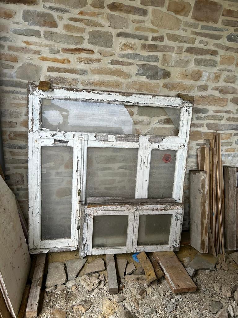 Lot de 2 fenêtres, Bricolage & Construction, Enlèvement, Utilisé