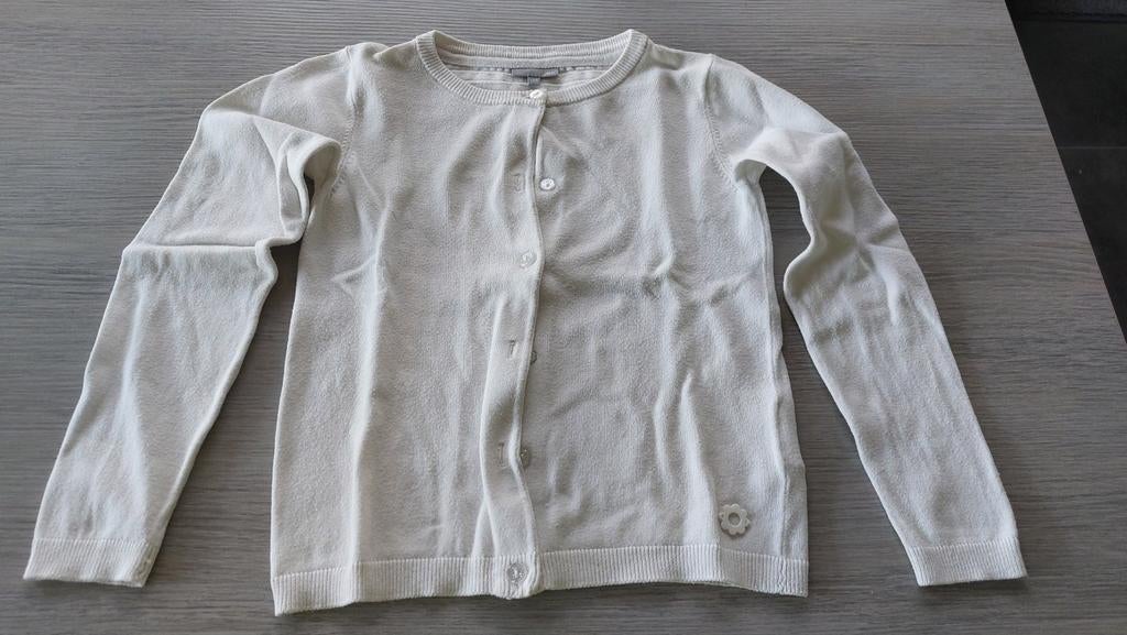 Witte cardigan meisje maat 134, Meisje, Trui of Vest, JBC, Ophalen of Verzenden