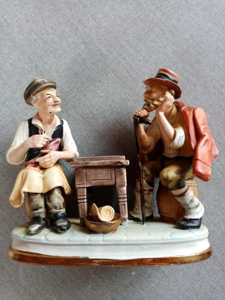 Beeld schoenmaker en bezoeker, Antiek en Kunst, Ophalen of Verzenden