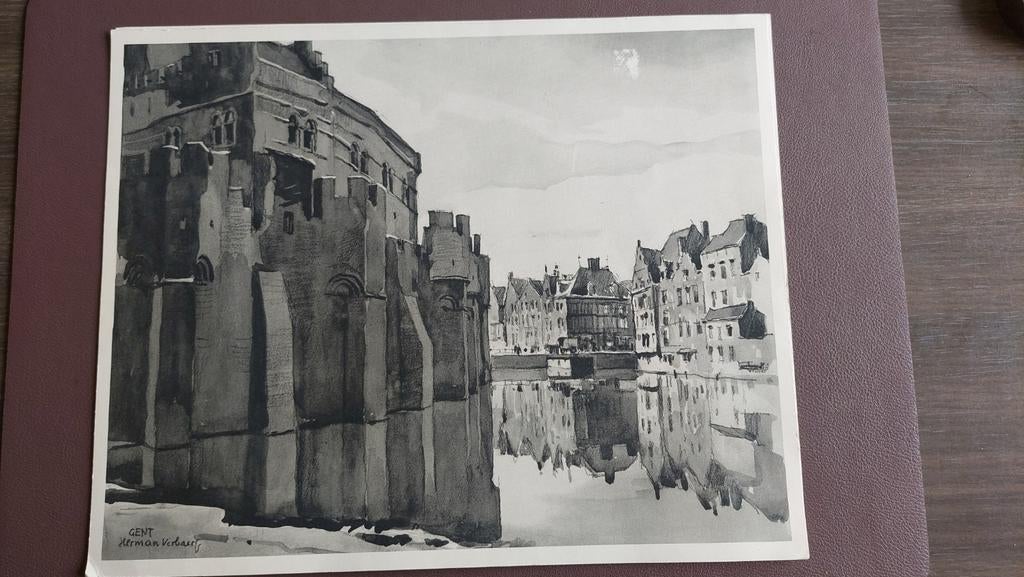 Tekening Gent door Herman Verbaere, Enlèvement ou Envoi