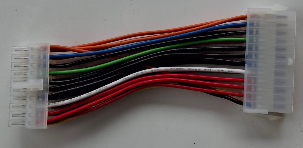 15cm 20-pins Moederbord naar 24-pins ATX-voeding Adapter - M, Ophalen of Verzenden, Nieuw
