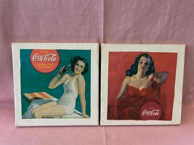 Cadres de fenêtres Coca-Cola 2, Collections, Enlèvement ou Envoi, Utilisé, Panneau publicitaire