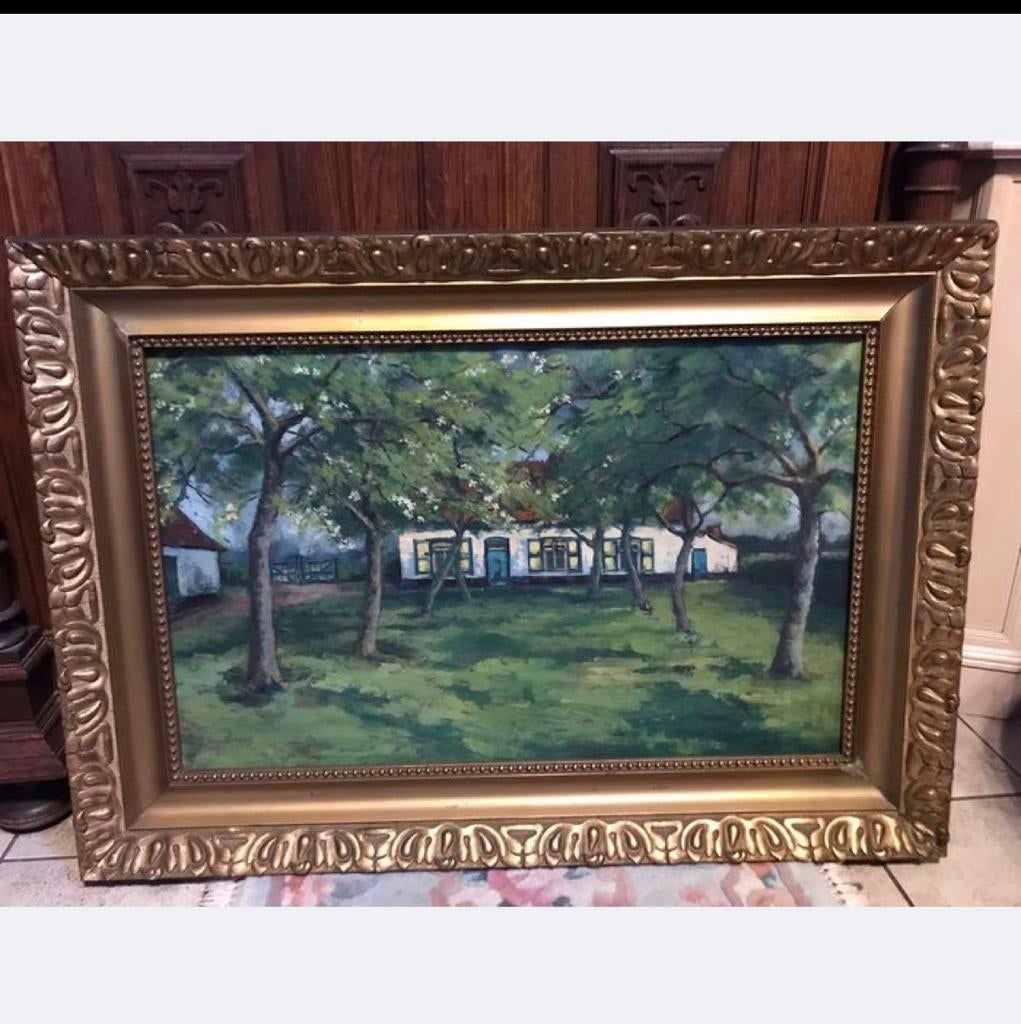 Schilderij platteland boerderij, Enlèvement