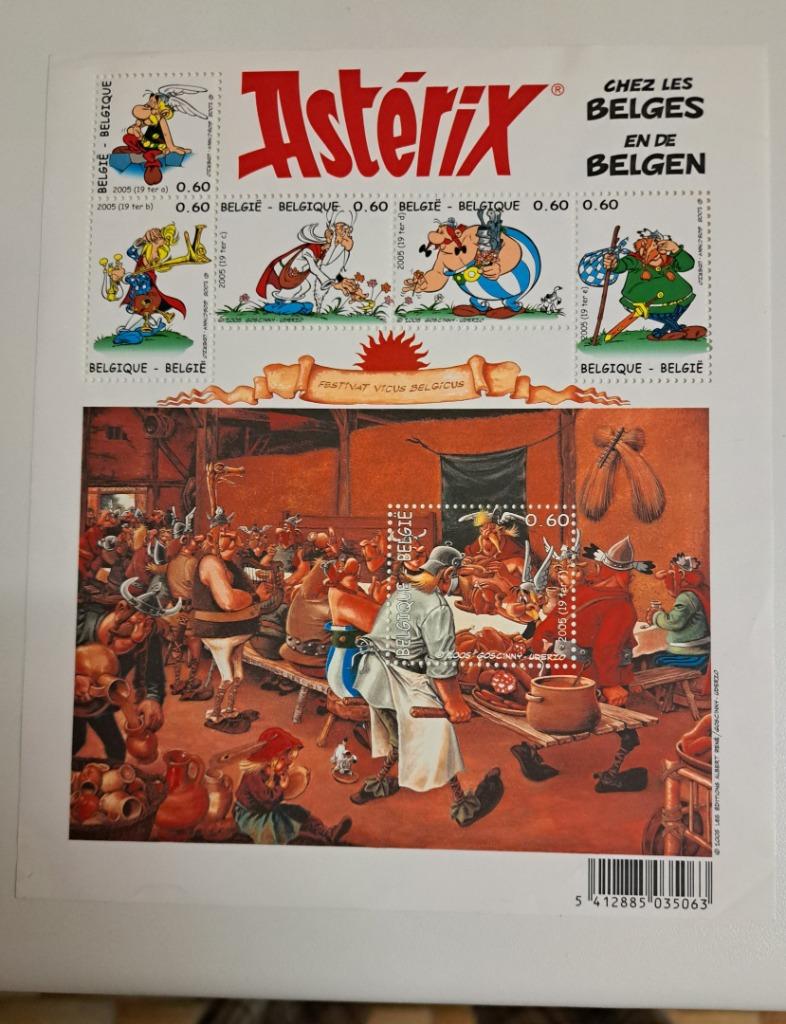 Feuillet timbres Astérix chez les belges, Enlèvement