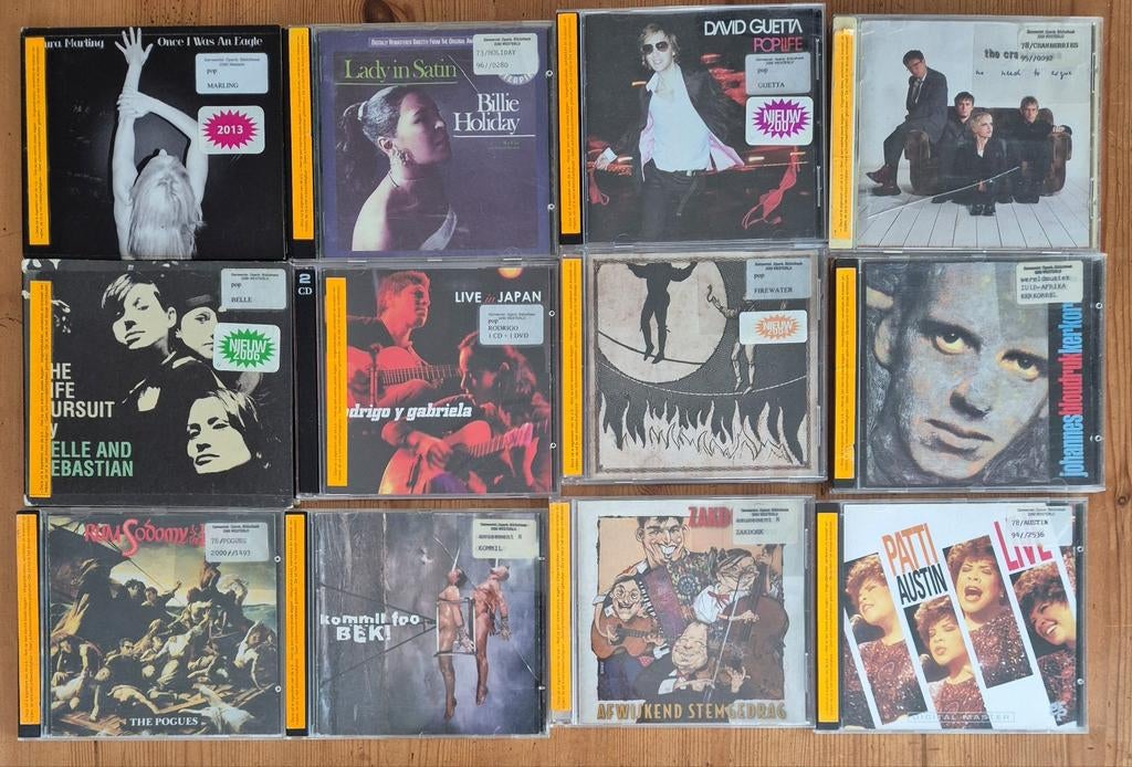 Lot van 10 gewezen bibliotheekcd's, Enlèvement ou Envoi, Utilisé