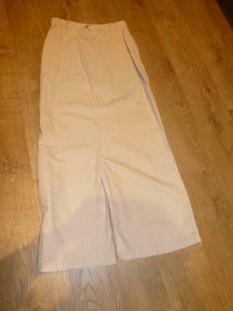 beige lange linnen rok van Donaldson maat 36 of Smal, Enlèvement ou Envoi, Donaldson, Porté, Sous le genou