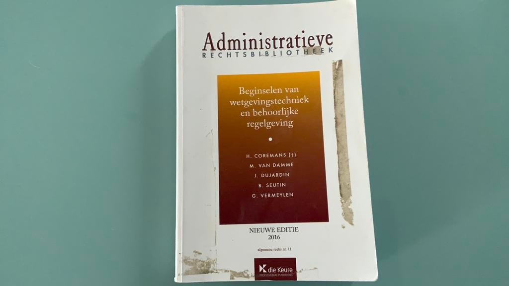 Beginselen wetgevingstechniek en behoorlijke regelgeving, Enlèvement ou Envoi, Utilisé