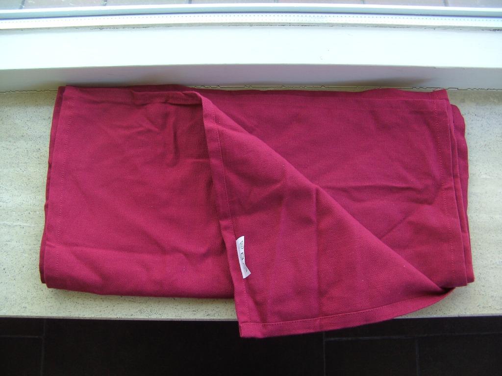 TAFELLOPER KATOEN 180X40 BORDEAUX ROOD, Ophalen of Verzenden, Nieuw, Rood, Tafelkleed of Tafelzeil