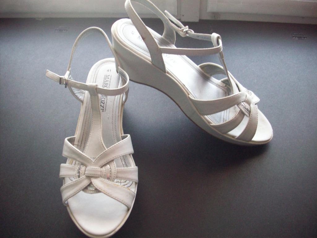 Damesschoenen, Schoenen met lage hakken, Wit, Marco Tozzi, Ophalen of Verzenden