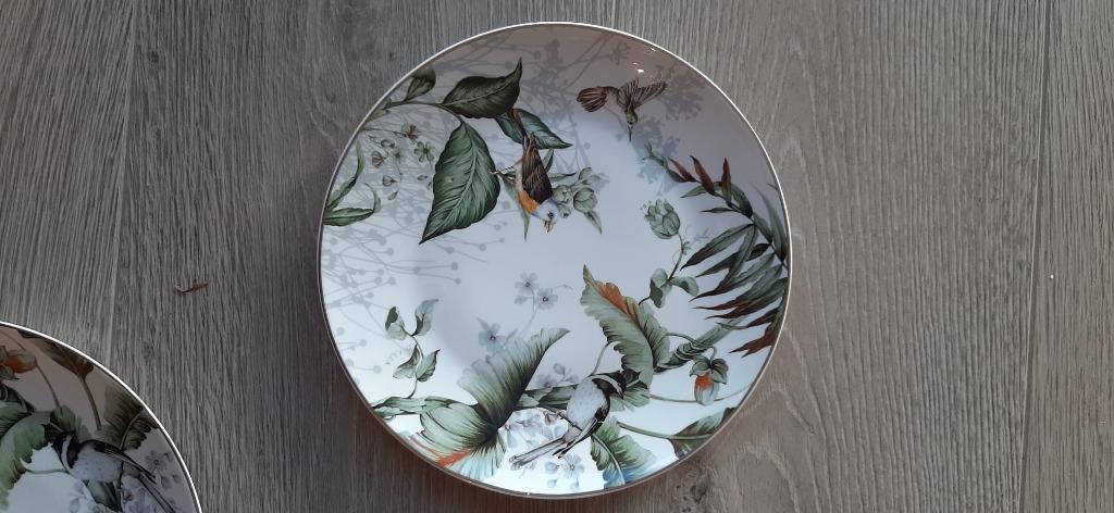Lot de 4 assiettes clayre eef neuves, Huis en Inrichting, Nieuw, Ophalen of Verzenden, Bord(en), Overige stijlen