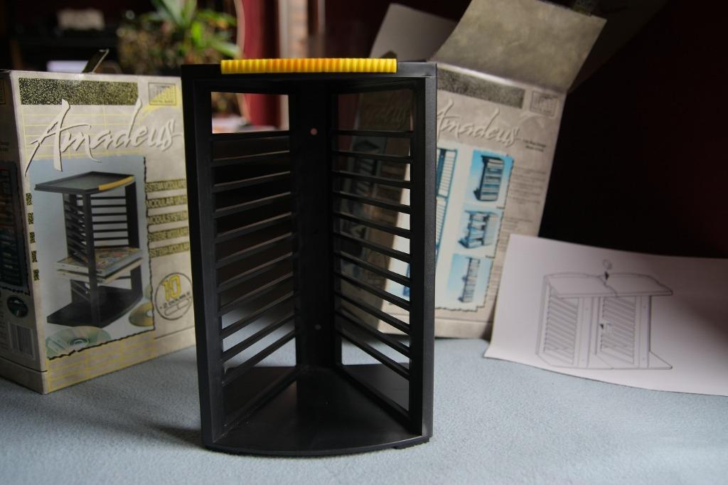 vintage cd-rek 2stuks, Huis en Inrichting, Woonaccessoires | Cd- en Dvd-rekken, Kunststof, Minder dan 25 discs, Nieuw, Ophalen of Verzenden