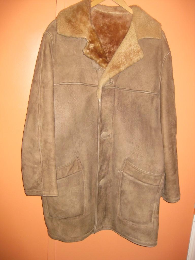 Manteau homme type peau de mouton, Sans marque, Beige, Taille 52/54 (L), Enlèvement
