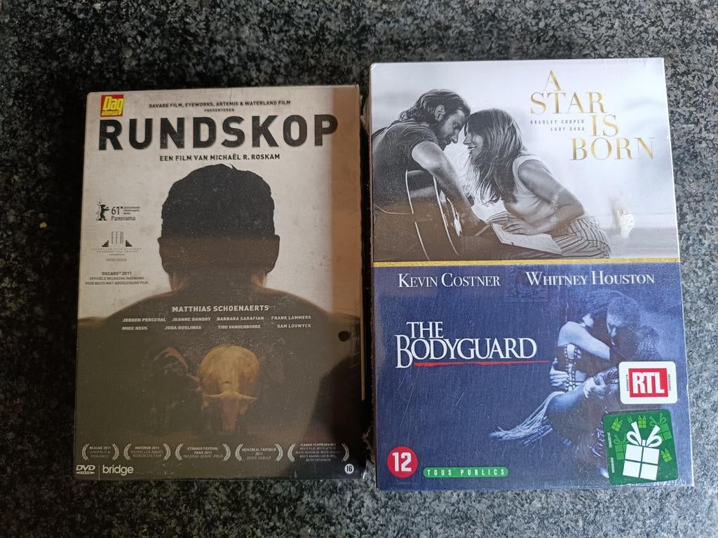 Rundskop-A Star is Born-The Bodyguard (sealed), Ophalen of Verzenden