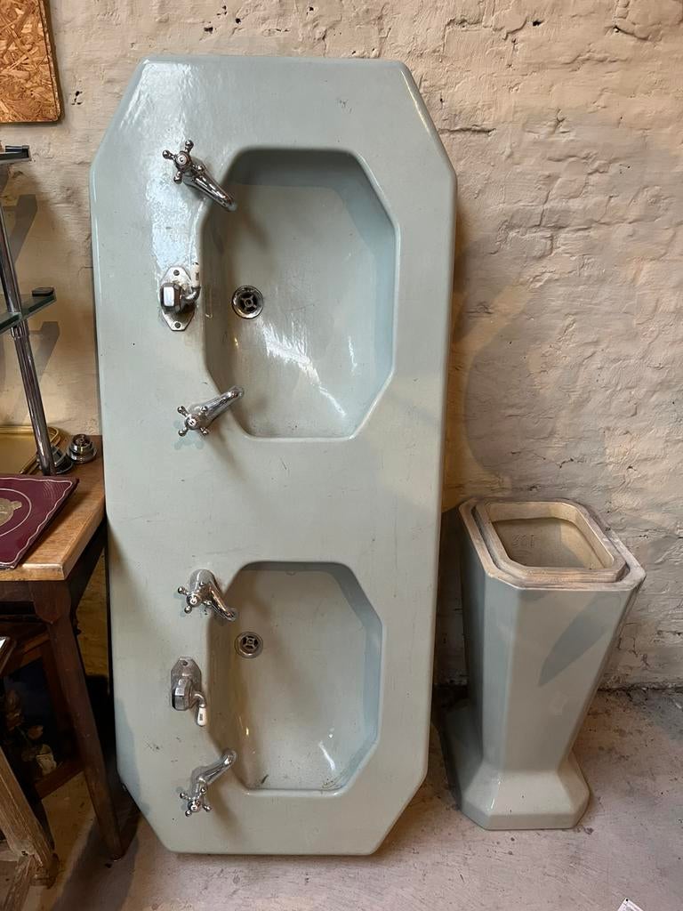 Vintage lavabomeubel op voet, Ophalen, Gebruikt, 150 tot 200 cm, Minder dan 100 cm
