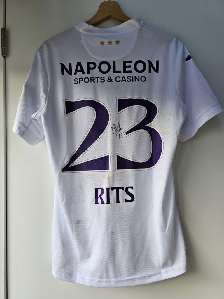 Maillot porté pendant le match Mats Rits (Standard - RSCA), Enlèvement ou Envoi, Comme neuf, Maillot