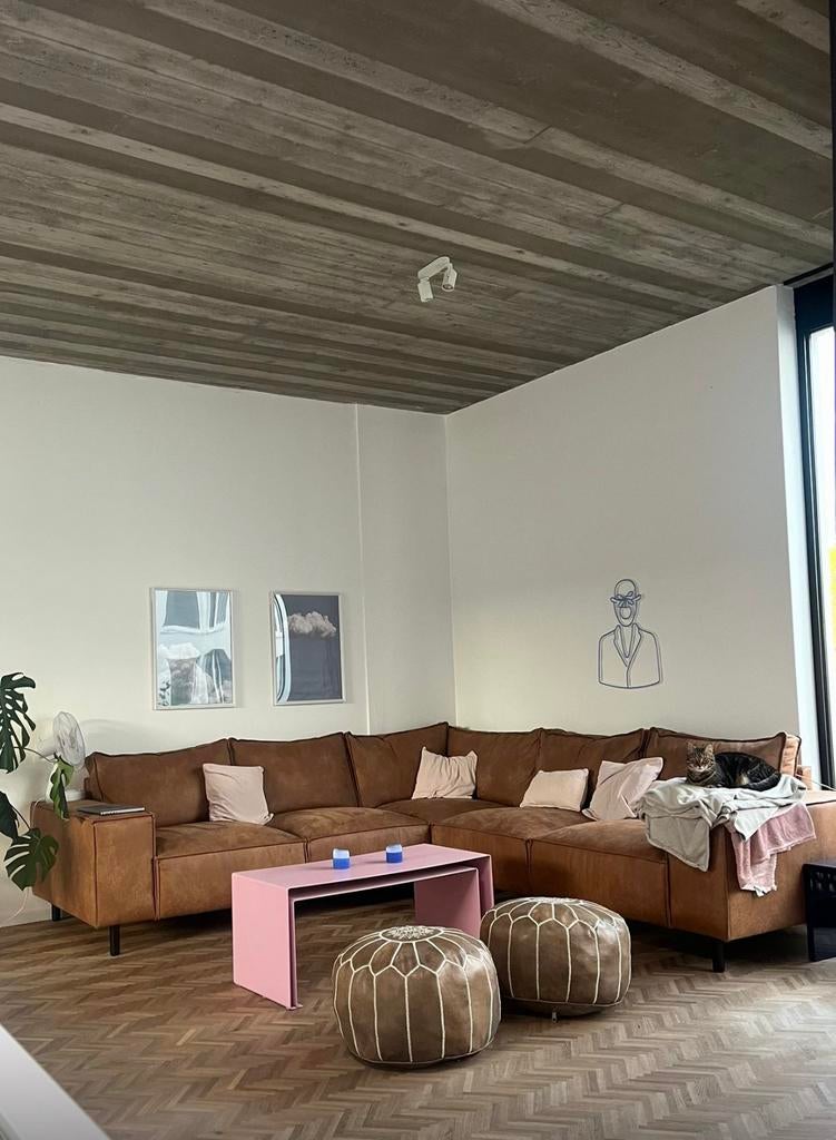 Canapé 100% cuir 3m sur 3m, Maison & Meubles, Canapés | Coins salons complets, Comme neuf, Cuir, Enlèvement