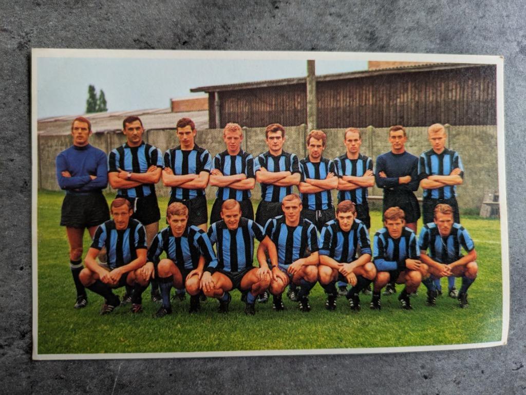 CARTE POSTALE DE L'ÉQUIPE DU CLUB DE FOOTBALL DU FC BRUGES F, Envoi, Comme neuf