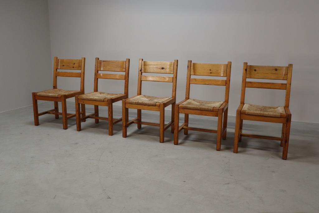 Ensemble de 5 chaises danoises vintage de Tage Poulsen pour, Enlèvement