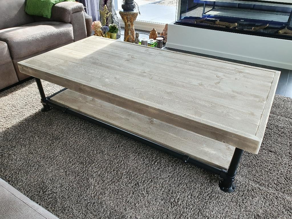 Unieke kwaliteit salontafel van steigerhout elke maat/vorm, Huis en Inrichting, Tafels | Salontafels, Ophalen, Nieuw