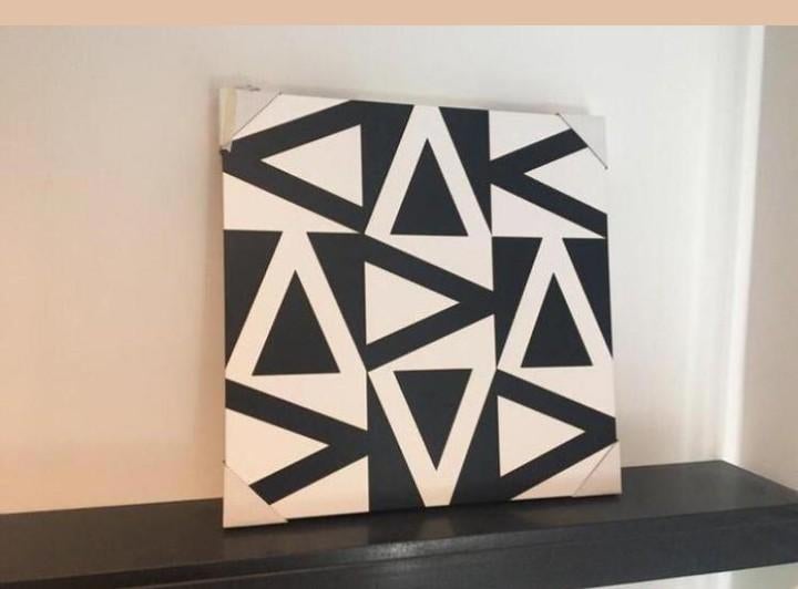 Kader abstract 50 x 50 cm nieuw, Enlèvement