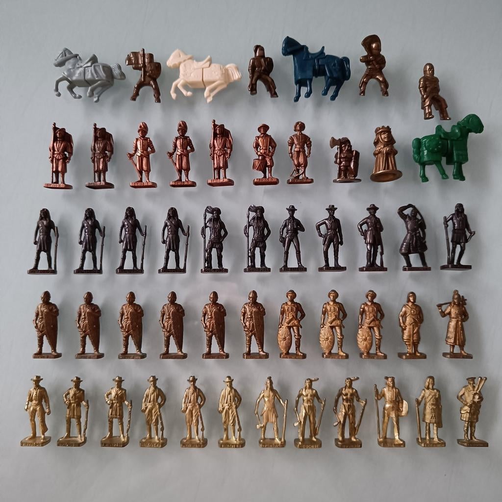 Metalen miniatuur Ferrero Kindersurprise figuurtjes., Ophalen of Verzenden, Gebruikt