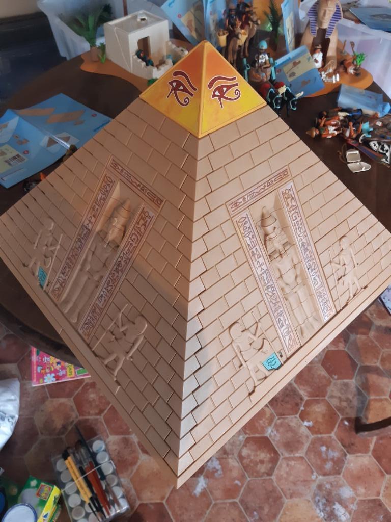 Playmobil Egypte antique (pyramide+sphynx+temple+char+...), Enlèvement, Comme neuf, Ensemble complet
