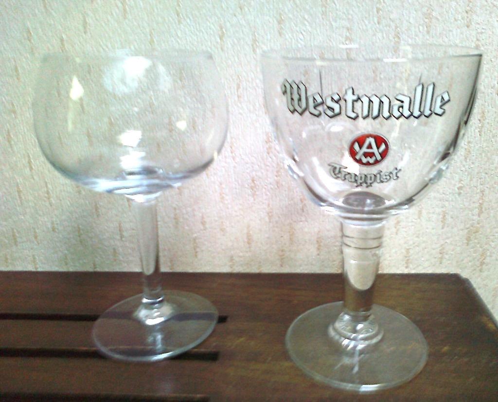 Trappist Westmalle bierglas, Verzamelen, Ophalen of Verzenden, Zo goed als nieuw, Bierglas