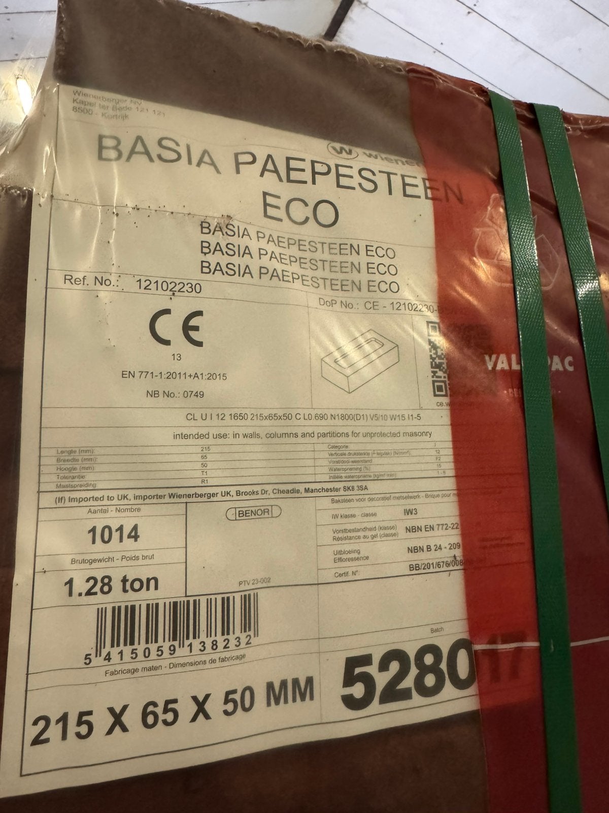 Facadesteen rood, Doe-het-zelf en Bouw, Metselstenen, Ophalen, Nieuw