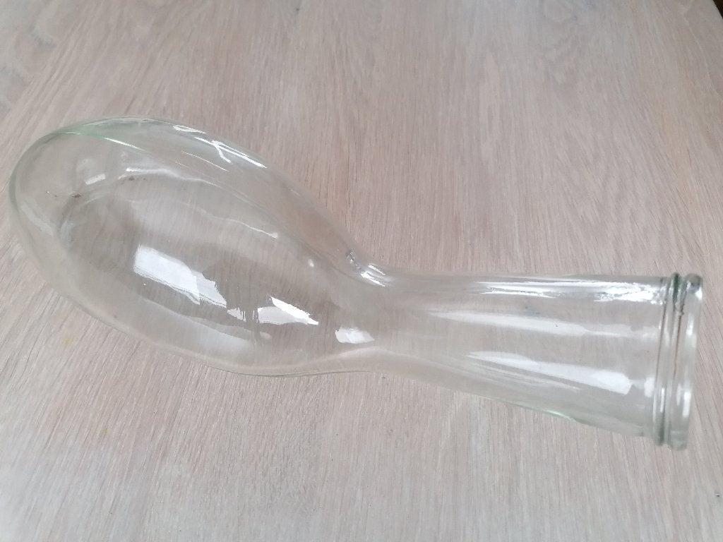 retro  echte glazen plasfles (geen pvc), Antiek en Kunst, Ophalen of Verzenden